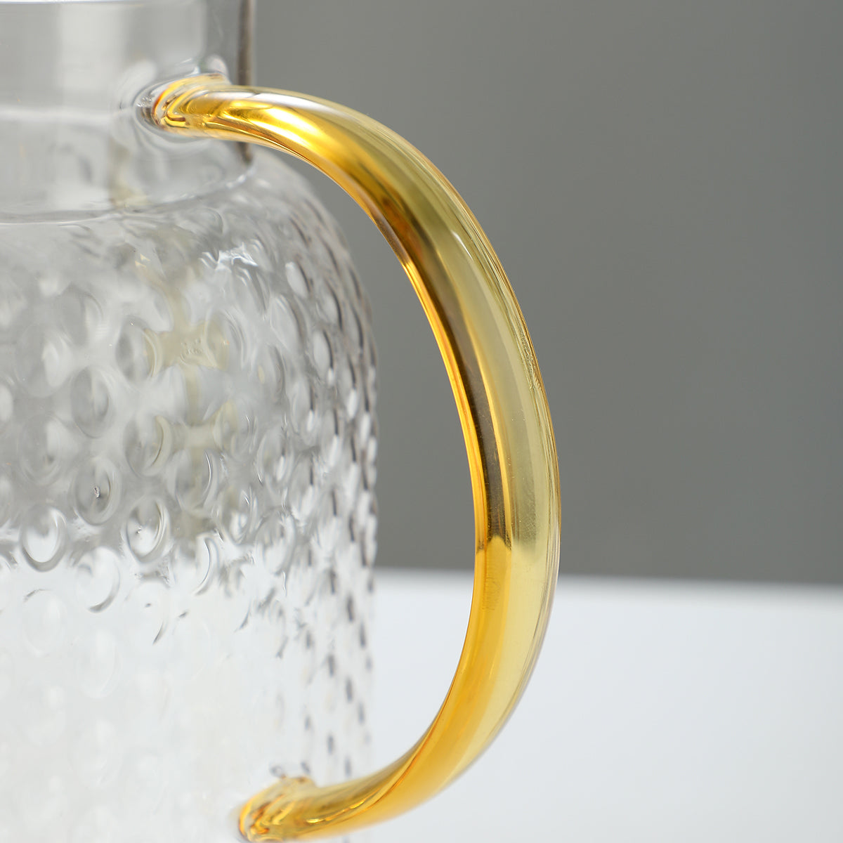 Pefelife Rice Grain Corrugated Glass Water Jug Heat Resistant Glass