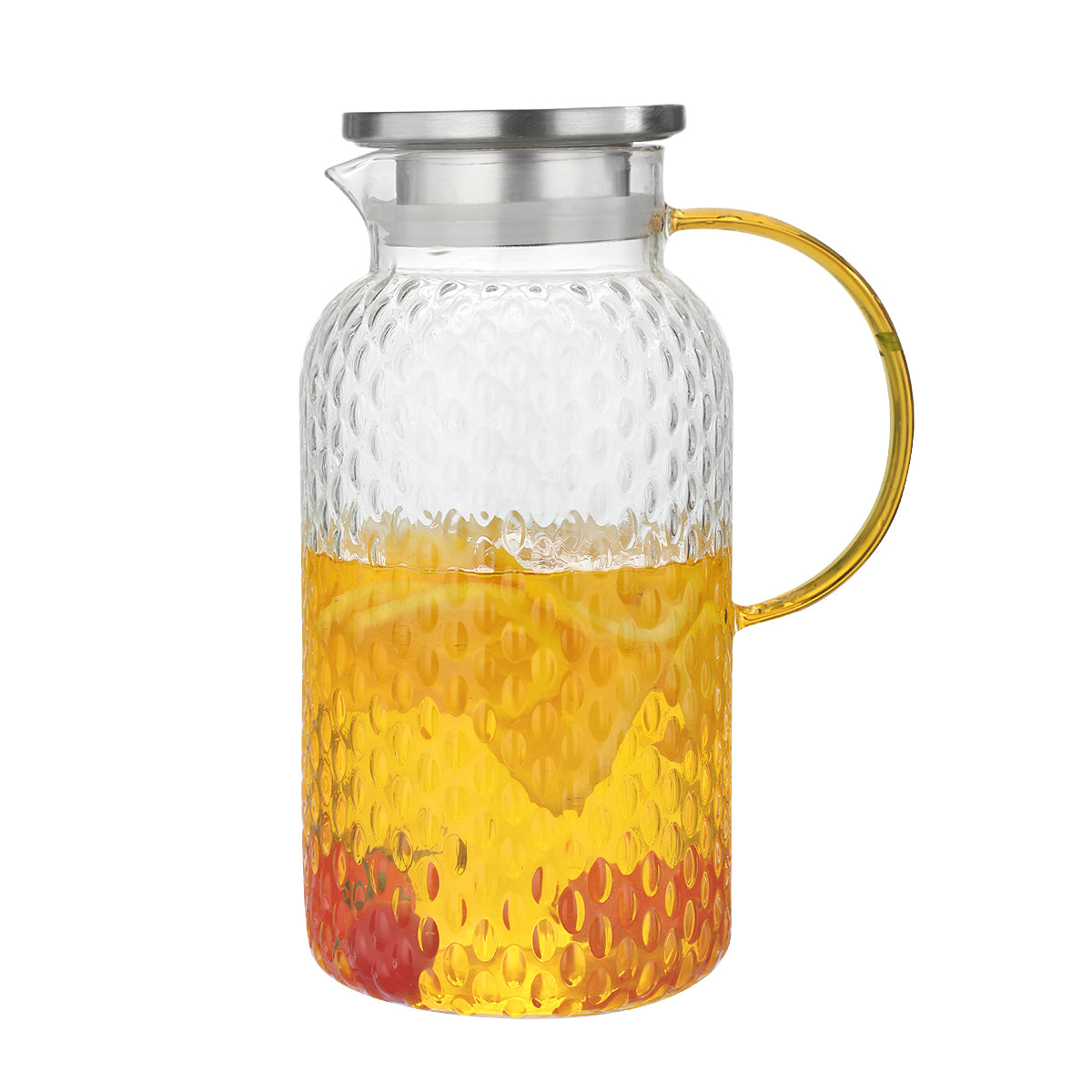 Pefelife Rice Grain Corrugated Glass Water Jug Heat Resistant Glass