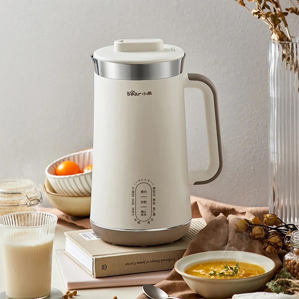 8-in-1, 1.2L Soymilk Maker with 304 Stainless Steel Liner